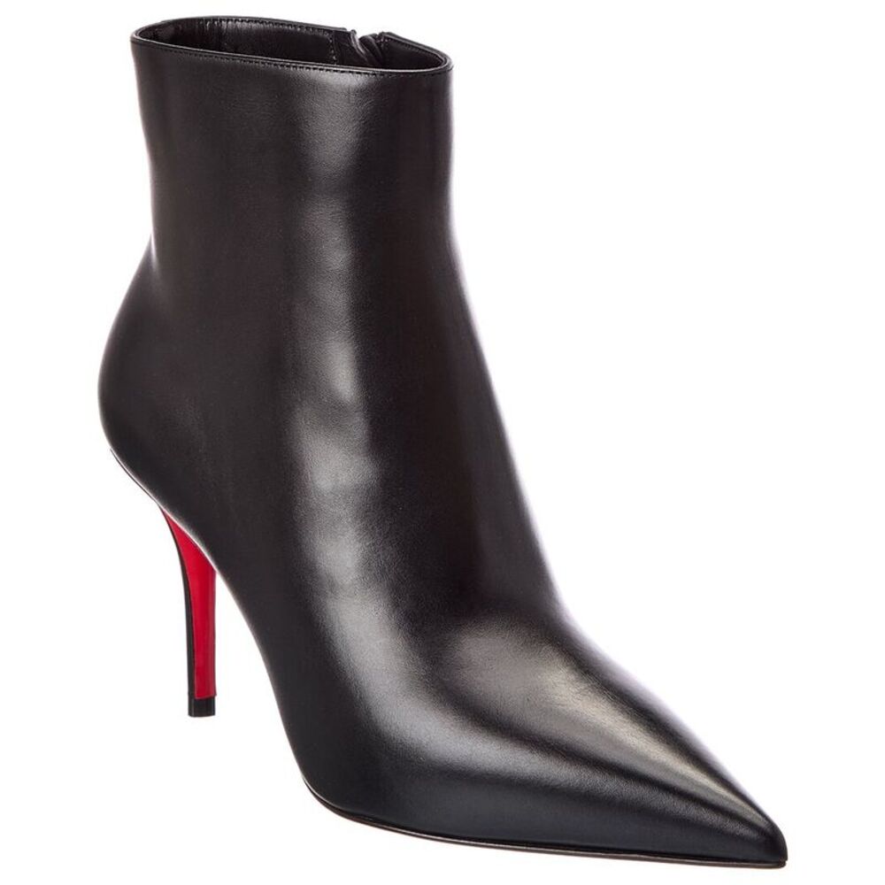 Christian Louboutin Miss Z 90 Leather Bootie, Black